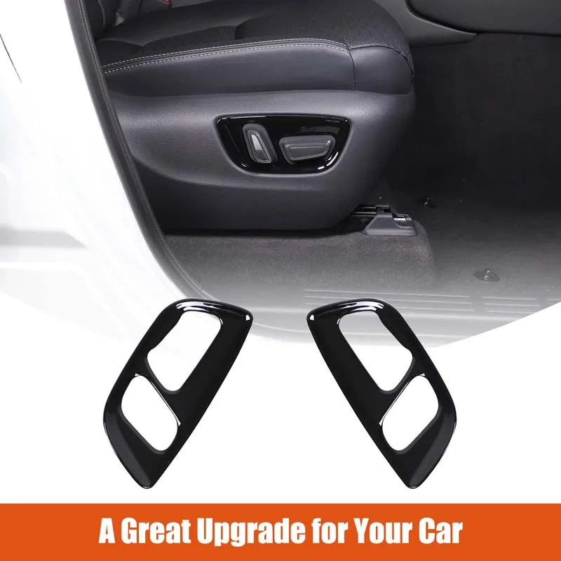 

For Toyota Land Cruiser Prado 250 LC250 2024+ ABS Black Car Power Seat Adjustment Panel Cover Sticker Car Interior Accessories