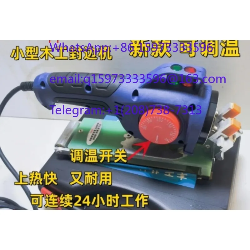 Adjustable Temperature Small Portable Carpentry Edge Banding Machine for Home Decoration and Board Panel Trimming Applications