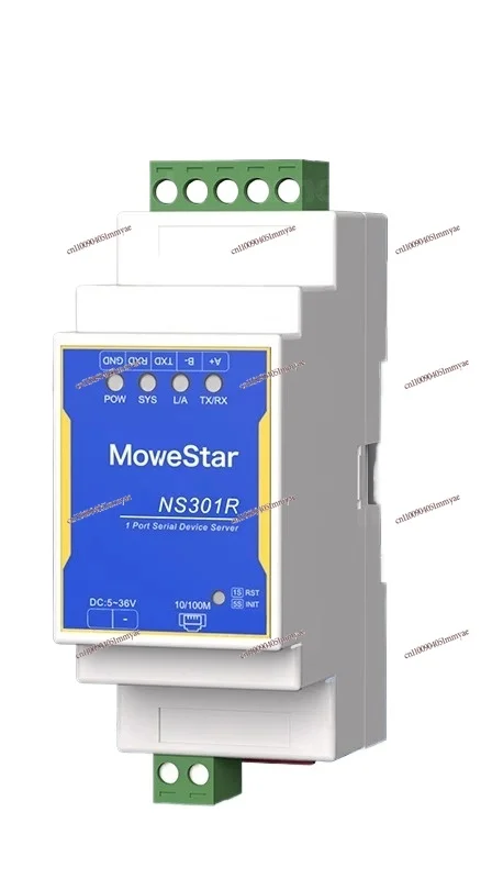 

Industrial Serial Port Server RS232/485 To Ethernet Port RJ45 Serial Port Modbus To TCP Rail Communication Module Gateway NS301R