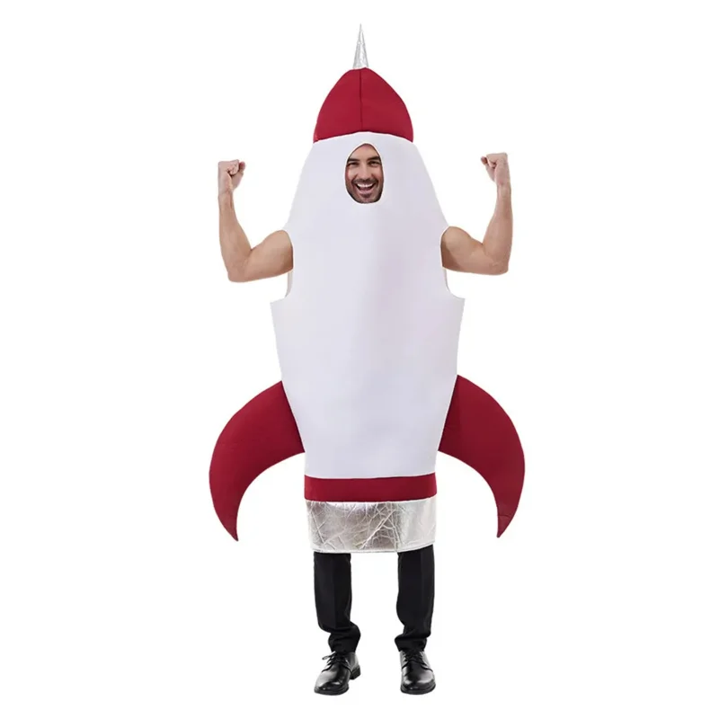 Inflatable rocket cosplay costume space boys girl outfits women men adult Halloween Carnival party disguise roleplay suit