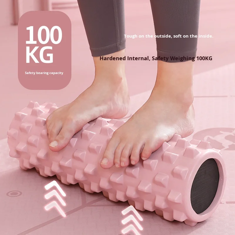 استرخاء العضلات العميقة وتدليك عمود اليوجا ذو النقطة العائمة للمعدات الأساسية - أسطوانة إسفنجية لممارسة اليوجا