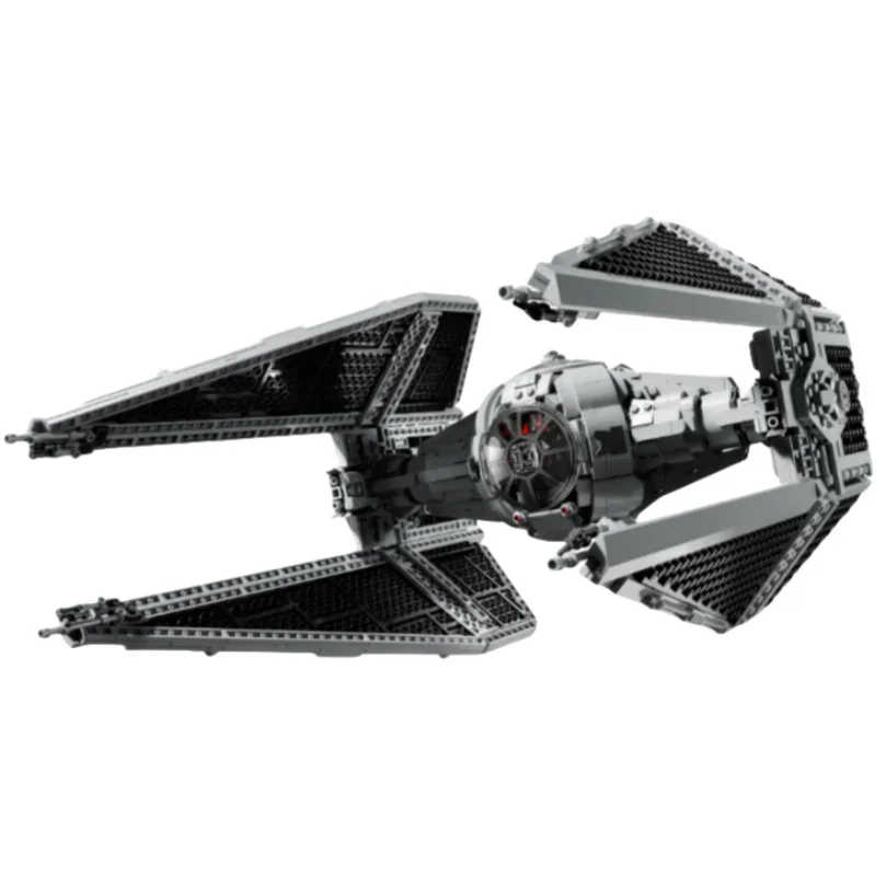 New 1931PCS Spaceship Moc TIE Interceptors Building Blocks Modified Imperial Fighters Model 75382 Assemblys Model DIY Toys Gifts