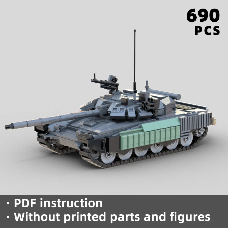 

highly detailed T-72 T-72B3M T-72B4 tank bricks Russian army modernized tank blocks Ukrainian forces building military war moc