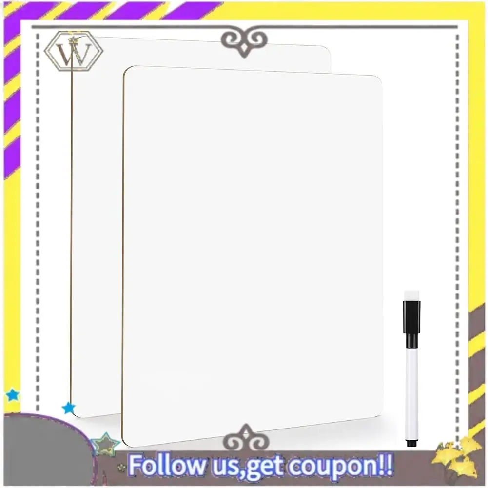 

New Small Dry Erase Board,Mini Whiteboard Double Sided Portable For Students Teachers School Supplies Kit