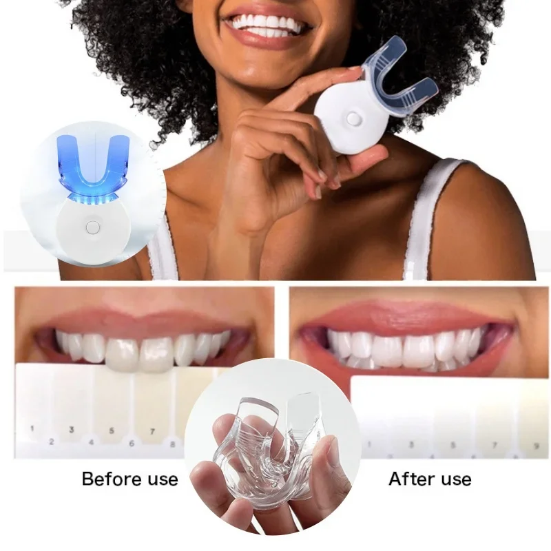 

Teeth Whitening Gel Kit Oral Hygiene Care Teeth Whitening Tool Filtered Light Removes Plaque Stains Teeth Tooth Whitening Lamp