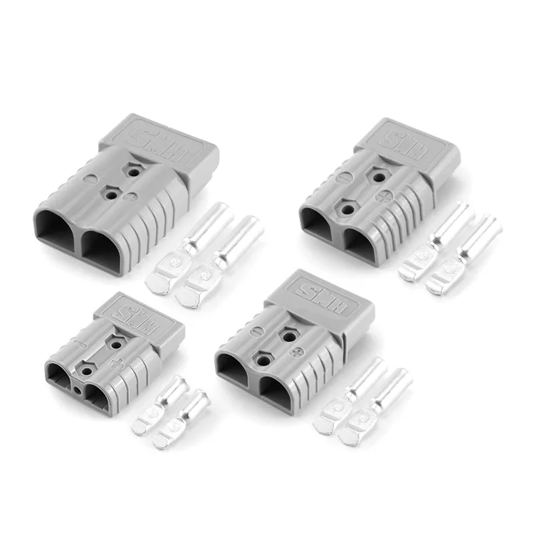 10PCS Quick Plug Anderson Style Connectors 50A Battery Connector For Power Tools Motorcycle Forklift-Socket Adapter Accessories