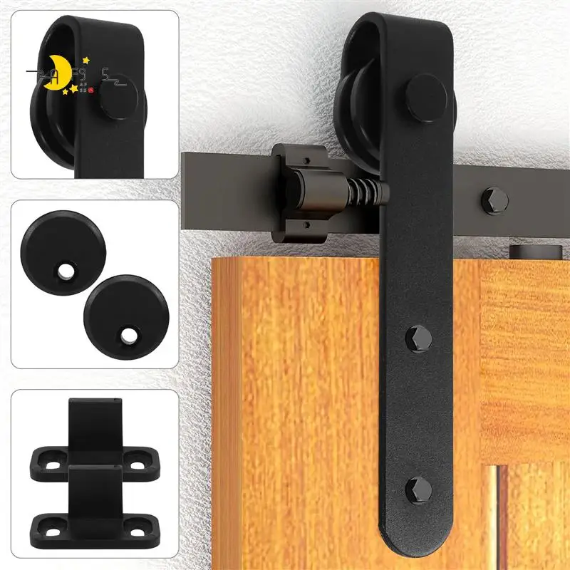 

AF95-Cabinet Sliding Barn Door Hardware Kit Super Mini Sliding Door Hardware Hardware Kit Top Mount Hanger Track Closet