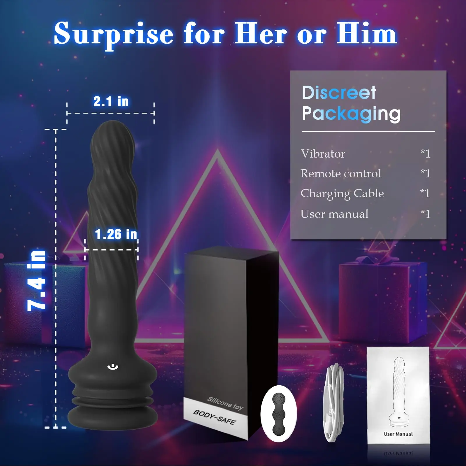 Wriggling Rotating Vibrating Prostate Massager Anal Butt Plug for Men Remote Control Anal Beads Dildo Vibrator with Suction Cup view 6