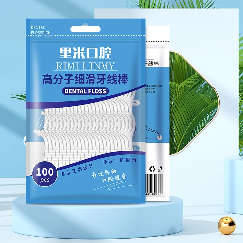 100/300/500Pcs Classic Floss Stick Floss Artifact Home Pack Safety Floss Stick Independent Packaging Floss Picking Adult Floss