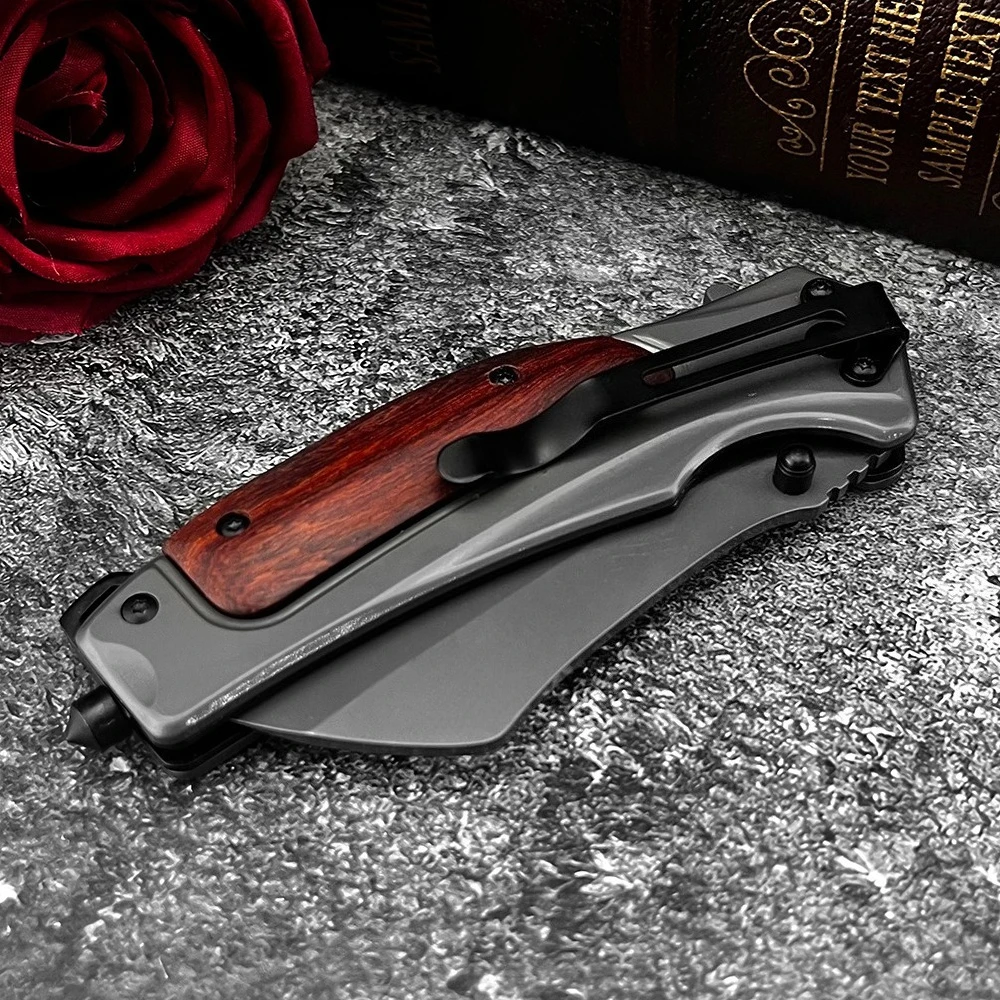 DA107 5Cr13Mov شفرة التخييم في الهواء الطلق سكين صيد صلابة عالية البرية بقاء جيب سكين للفرد التنزه تسلق سكين