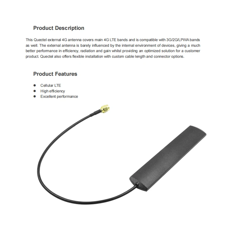 YE0012AA LTE antenna, antenna per auto, con colla 3M, SMA maschio