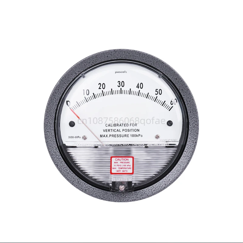 

Meter Positive and Negative Pressure Air Clean Room Differential Gauge Suction 60PA Wind Ward for Breeding