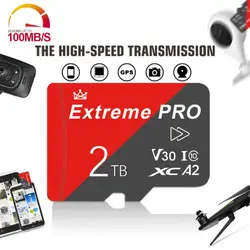 울트라 마이크로 TF SD 카드, 1TB, 2TB SD 메모리 카드, 128GB, 256GB, 익스트림 프로 V30, 4K UHD TF 카드, 카메라 대시 캠용 메모리 카드