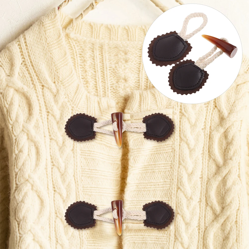 

Toggle Buttons Toggle Buttons Loops Sew-On Toggles For Coats Jackets Sweaters Diy Clothing Decorative