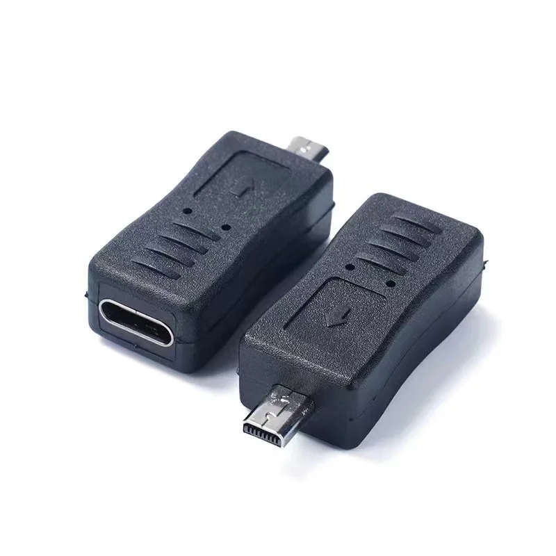 Mini 8-Pin USB to USB C,Type C Female to Mini 8Pin Male Convertor Adapter Support Charge Data Sync for MP3 Digital Camera