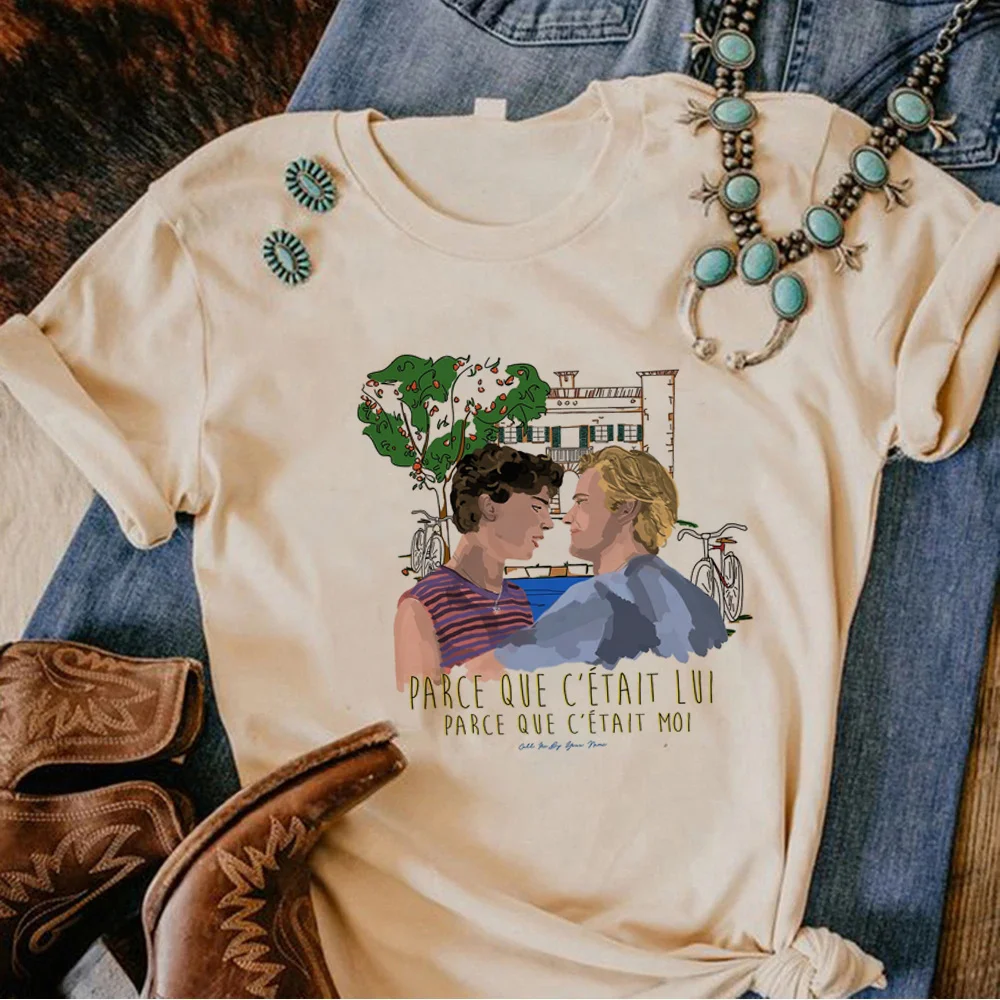 Call Me by Your Name tshirt women streetwear Y2K t-shirts girl graphic designer clothing