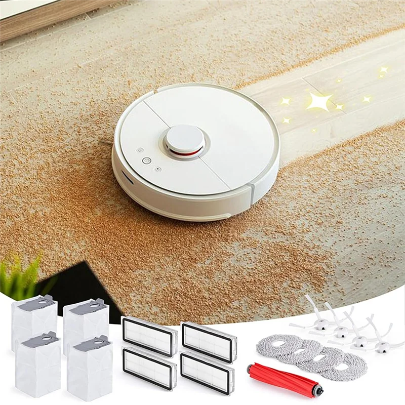 

AT59 Accessories Replacement Kit For Roborock Qrevo S/Qrevo Plus/Qrevo Pro/Qrevo Maxv Robot Vacuum Cleaner Parts