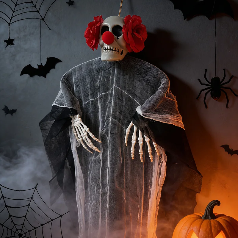 Hot Sale Halloween Skeleton Ghost Decoration Scary Party Home Indoor Outdoor Garden Yard Statue Ornaments Props