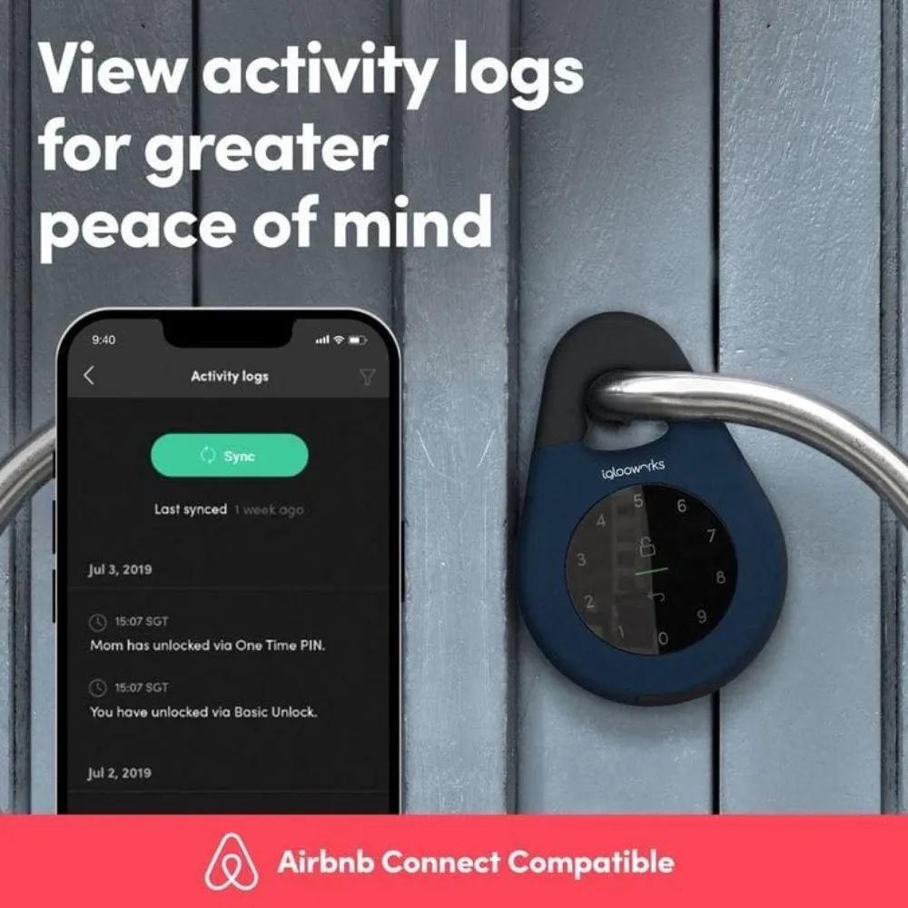 3E Smart Lock Box (NEW) Large Key Safe W/Airbnb Sync (iOS/Android) Remotely Generate Bluetooth-Keys & Pin Codes Without Internet