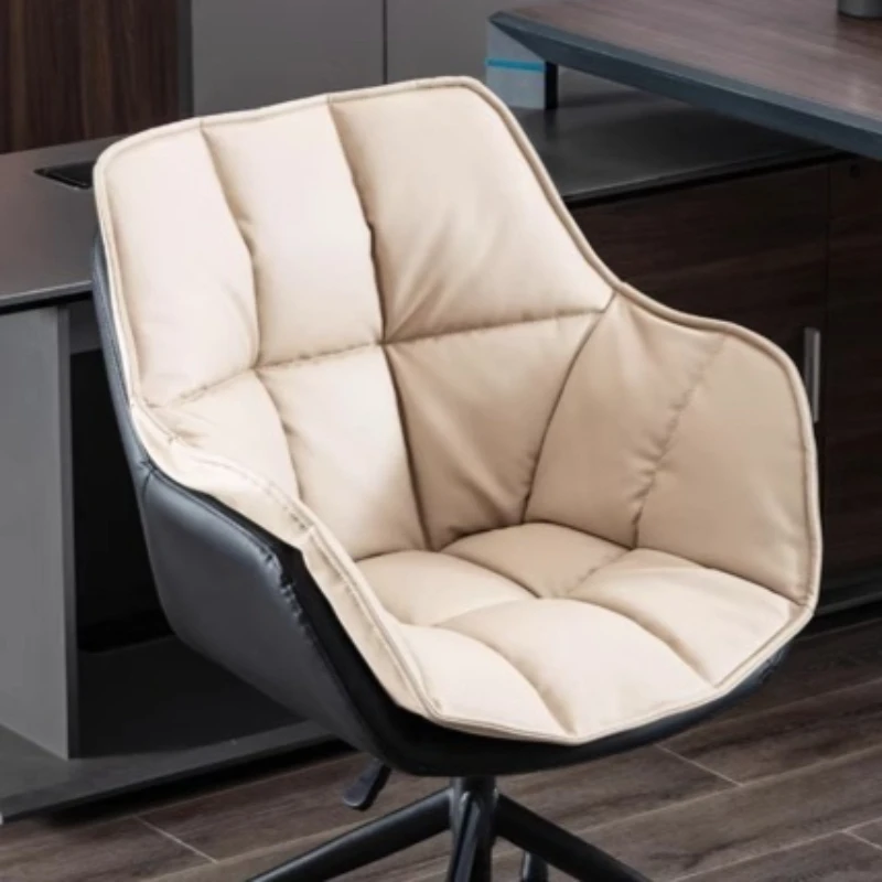 Moderne oranje bureaustoelen Verstelbare draaibare Designer Comfortabele bureaustoelen Ontspannende draaibare Silla De Escritorio-meubels