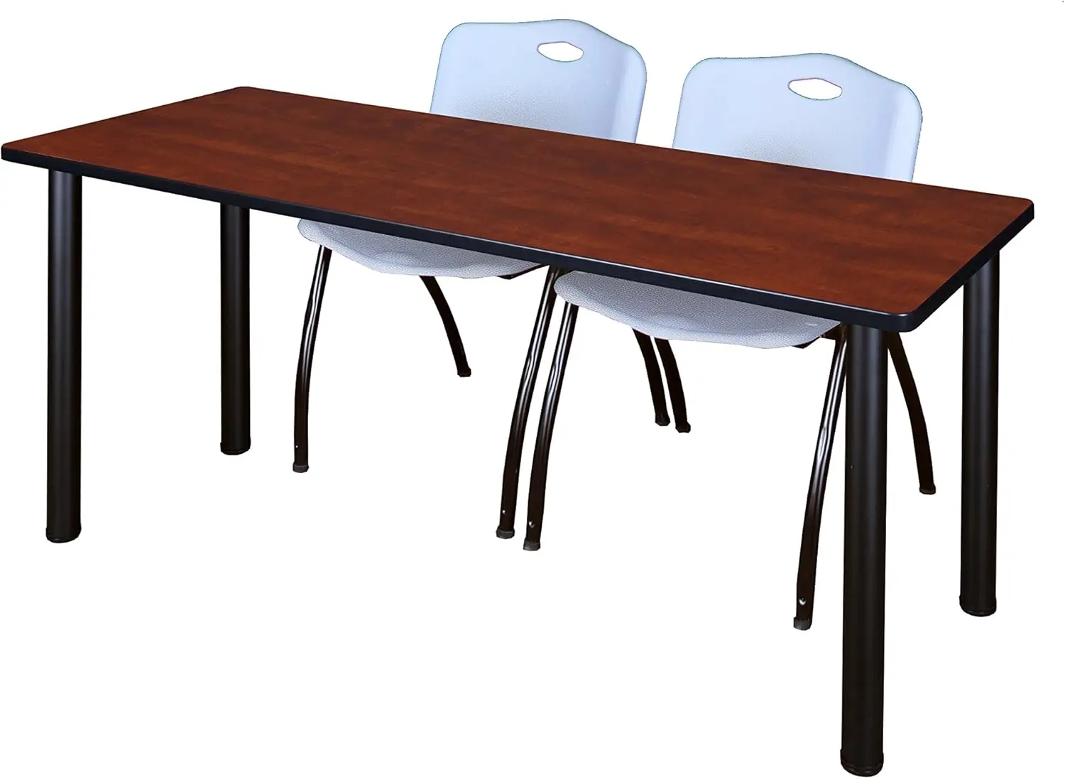 Rectangular Standard Table Top, 66 X 24, Cherry/Maple