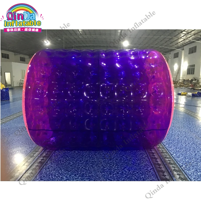 Flotador de piscina púrpura, Bola de rodillo de agua inflable, PVC, Bola De Agua en piscina o Parque Acuático