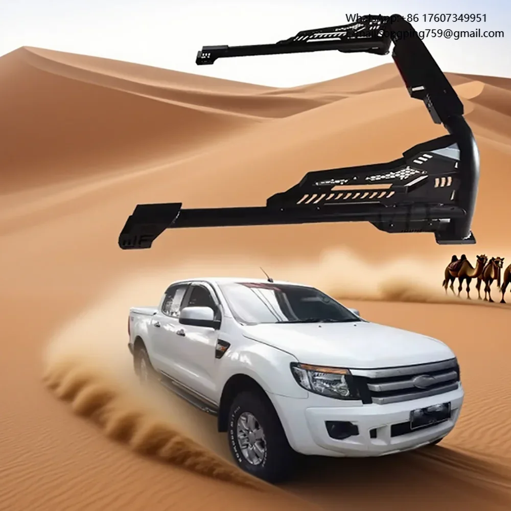 Universal Offroad 4x4 Steel Bed Rack With Roll Bar Car Exterior Accessories  in Stock & Ready to Ship