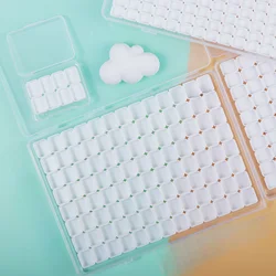 Empty Watercolor Paint Packaging Box 0.5/1/2ML Watercolor Grid Plastic Box Paint Tray Storage Box Painting Art Supplies