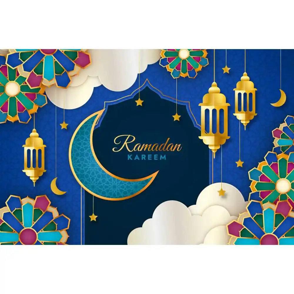 Eid al-Adha moon photography background Islam Muslim Eid al-Fitr Mubarak Ramadan mosque party banner decoration custom