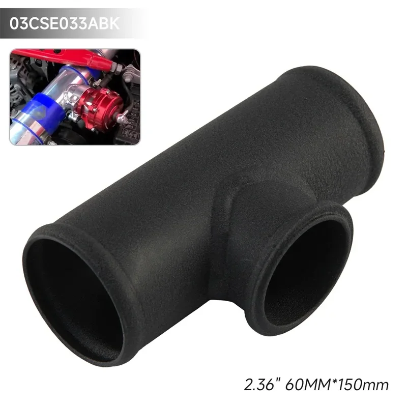 

Т-образная труба 60 мм L = 150 мм, алюминиевая переходная труба BOV от 2,36 до 2,36 дюйма для 35 фунтов на квадратный дюйм, ТИП S/RS BOV, серебристый/черный