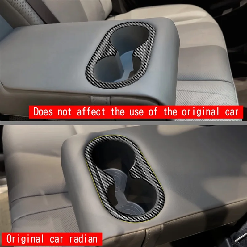 

Car Rear Back Seat Water Cup Holder Panel Trim Frame For Hyundai KONA 2024+ Car Interior Replacement A