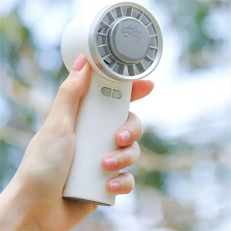 

2024 NEW Mini Handheld Cold Compress Air Cooling Fan 2000mAh USB Rechargeable Electric Outdoor Handy Bladeless Turbo Fan