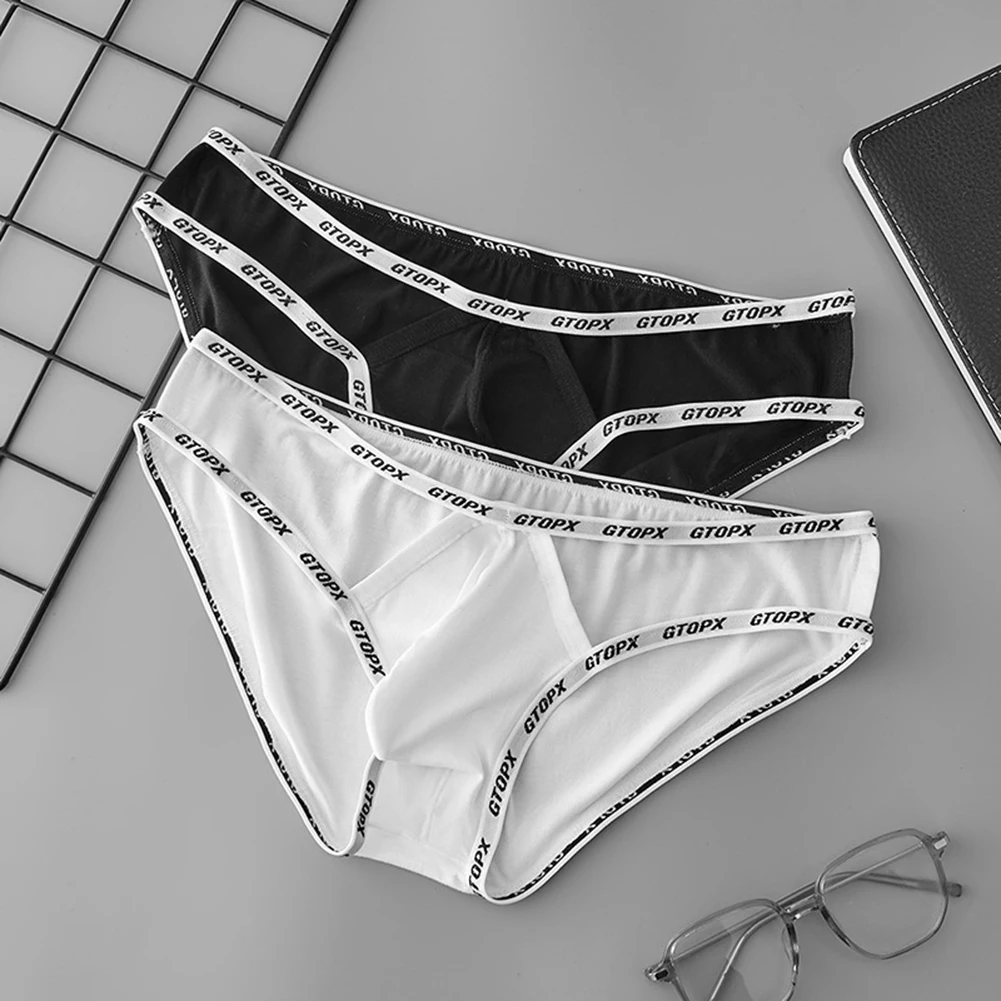 

Men's Low Rise Underwear Briefs with Hollow Out Single Layer U Pouch and Thin Belt Design to Breathable Comfort