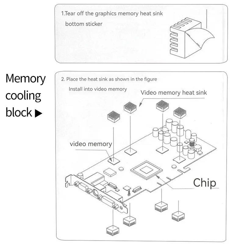 Pure Copper Video Memory Storage Cooling Plate Needle Column Red Copper Chipset Radiator Motherboards Videocards Chips Heatsink