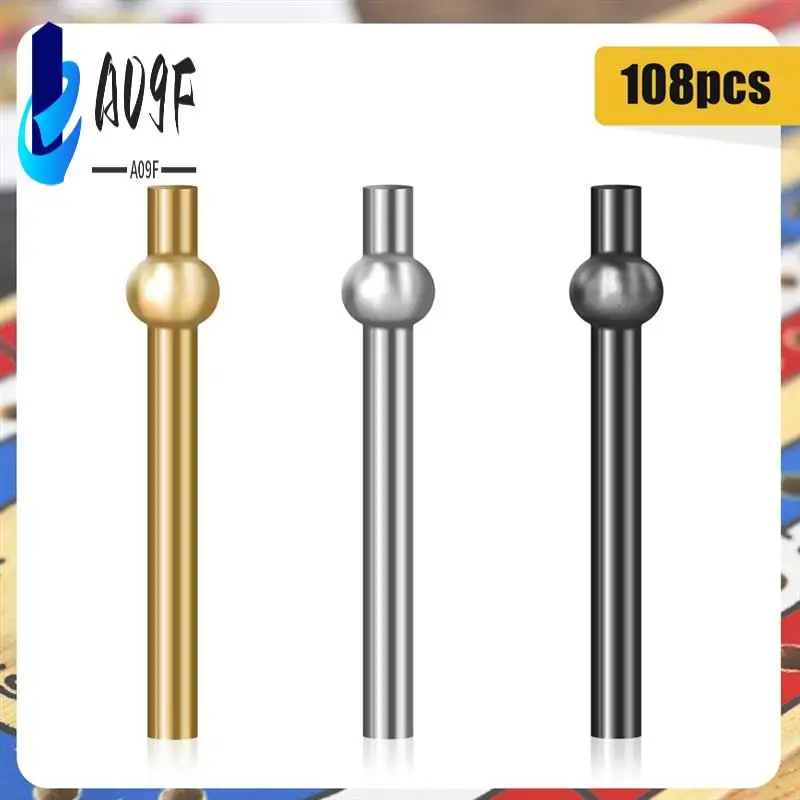 

A09F-108 шт. колышки для креббижа, надежные железные колышки для креббижа, конический дизайн, универсальный колышек для настольной игры, штифт для креббижа (3 цвета)