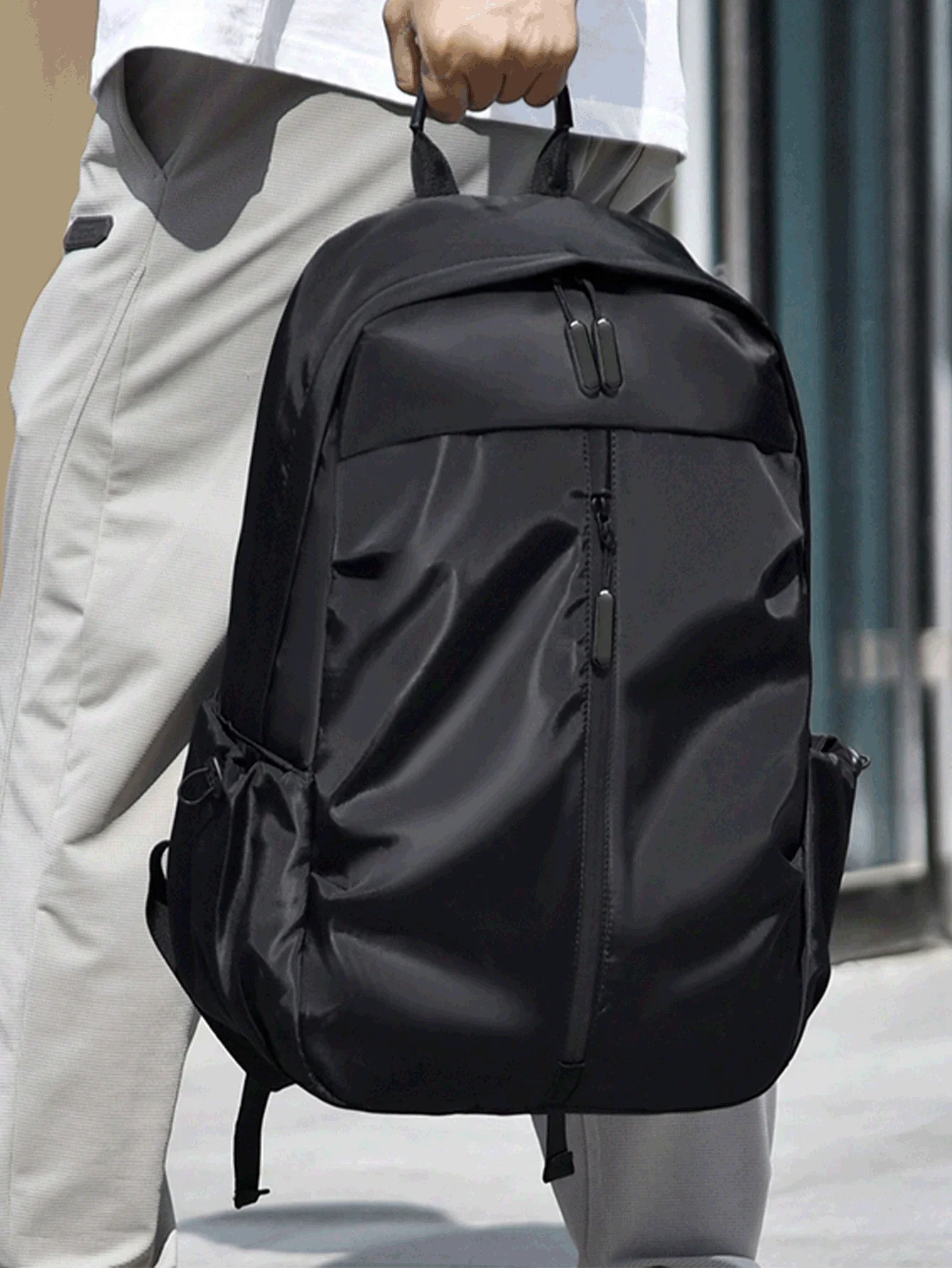 Unisex Nylon Backpack In Korea - Books review and price