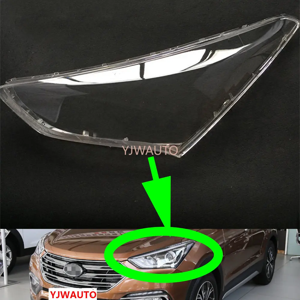 

Headlight Lens For Hyundai SantaFe IX45 2013~2017 Headlamp Cover Car Glass Replacement Front Headlights Auto Shell