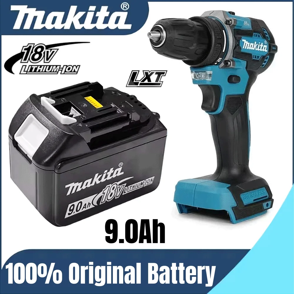 

18V 9000mAh Replacement Battery For Makita BL1830 +Charger Compatible For BL1860 BL1850 BL1840B BL1830B 9.0Ah Tool Battery