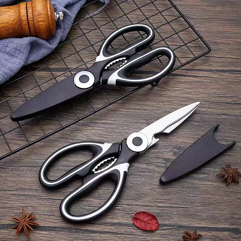 Multi-function Scissors Household Fish-killing Special Shears Roast Chicken and Duck Bones Large Stainless Steel Strong Scisso