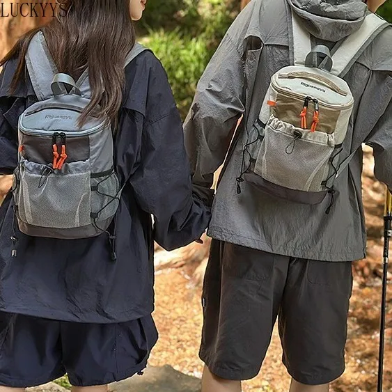 Mountain-style Lightweight Outdoor Backpack Japanese-inspired Hiking College Student Backpack Compact Mini School Bag for Travel