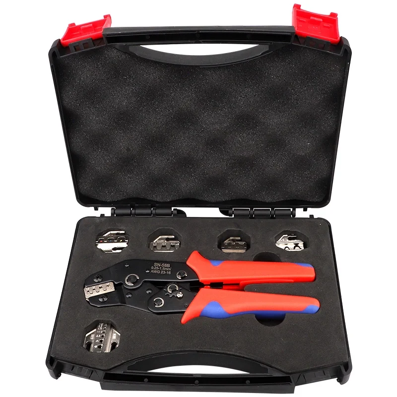 

Серия SN 7,5-дюймовые обжимные клещи, набор сменных губок, комбинированный трещотка, клемма холодного прессования, модуль пружинной вставки