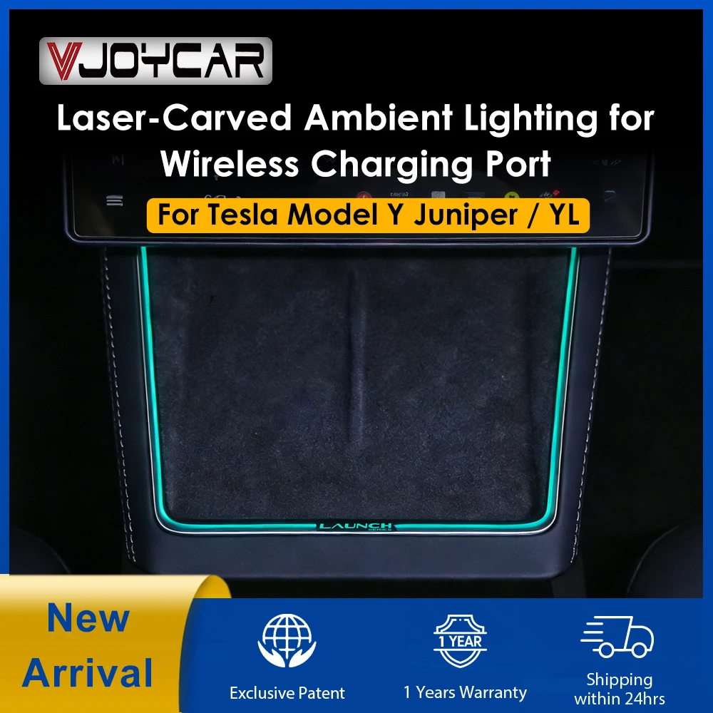VJOYCAR 2026 テスラ新型Yジュニパー用ワイヤレス充電器 ダイナミック