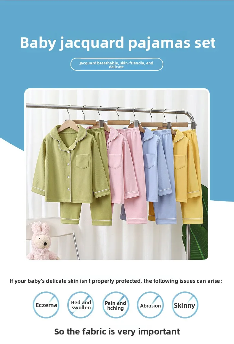 Baby Mädchen Kleidung Pyjama-Sets Jungen Schlafanzüge Kinder Homewear Baumwolle Frühling Herbst Nachtwäsche Kinderzimmerkleidung Pyjama-Anzug – Detail 2