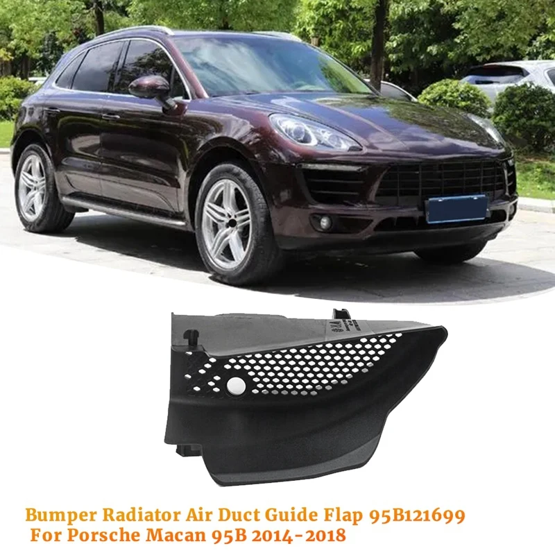 

1Pair Car Front Bumper Air Duct Guide Flap 95B121699 95B121700 For Porsche Macan 2014-2018 Turbo 3.6L V6 - Gas Car Spare Parts