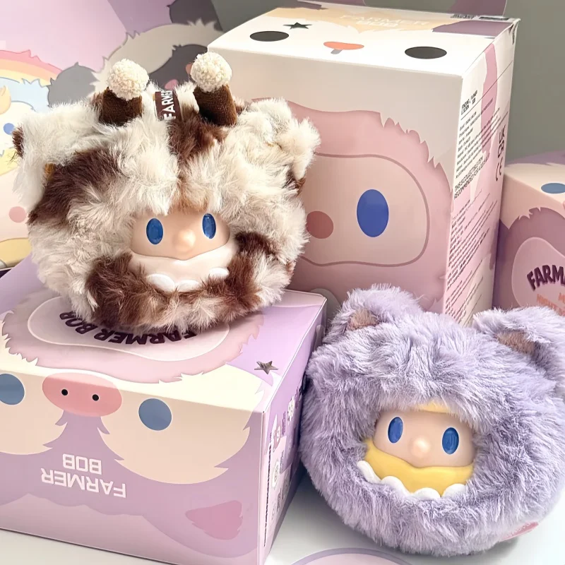 

Подлинная фермерская боб, мини-ночная серия Monster, слепая коробка, модные игрушки, милая виниловая плюшевая подвеска, кукла Боб, загадочная коробка, подарки на день рождения