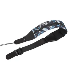 Adjustable Leather Guitar Strap, Cotton Thickening and Widening, Bass Shoulder