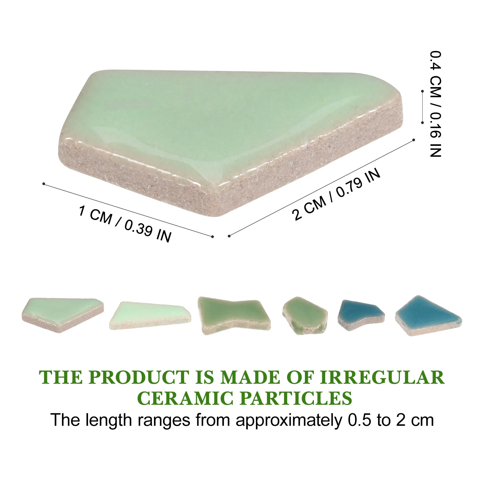 200g モザイクタイル 不規則な形 セラミック DIY アソートメント 明るい色 装飾モザイク セラミック破片 不規則な石