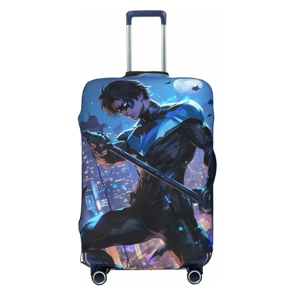 

Dicks Nightwing Graysons Suitcase Cover Flight Travel Fun Luggage Case Protection