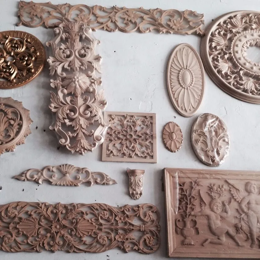 Antique wood carving decorative wood frame