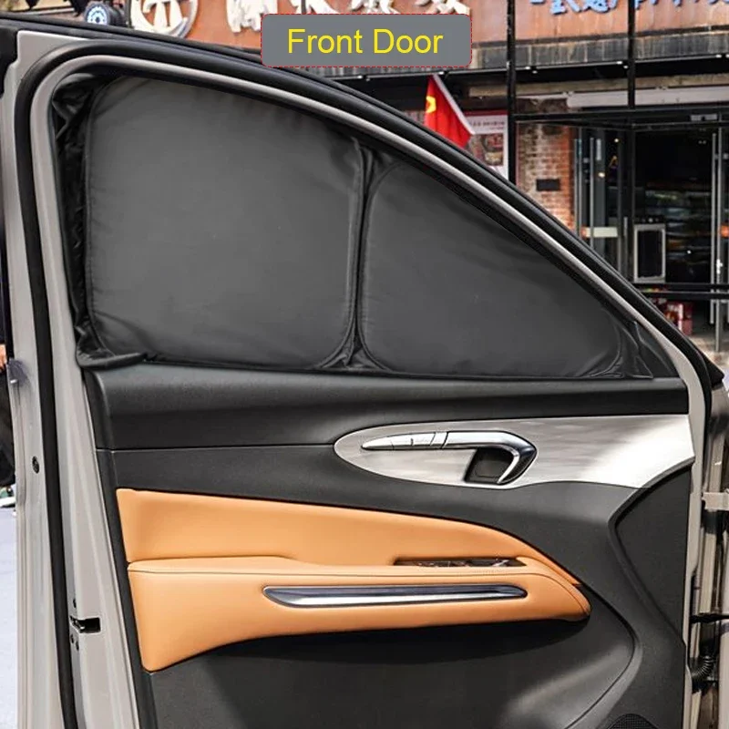 車のブラックウィンドウプライバシーサンシェード自動抗-uv-断熱保護カバーインテリアアクセサリー一汽ベストーン-t90-2023-現在
